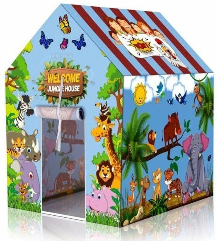 YUGSALES Kids house tent house for 10 years boys and girls(Big Size) (Multicolor)(Pink)