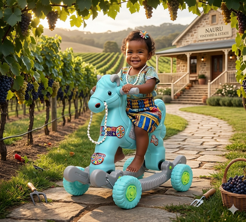 LITTLELARK Convertible Ride-On & Rocking Horse | Ideal Birthday Gift(Grey)