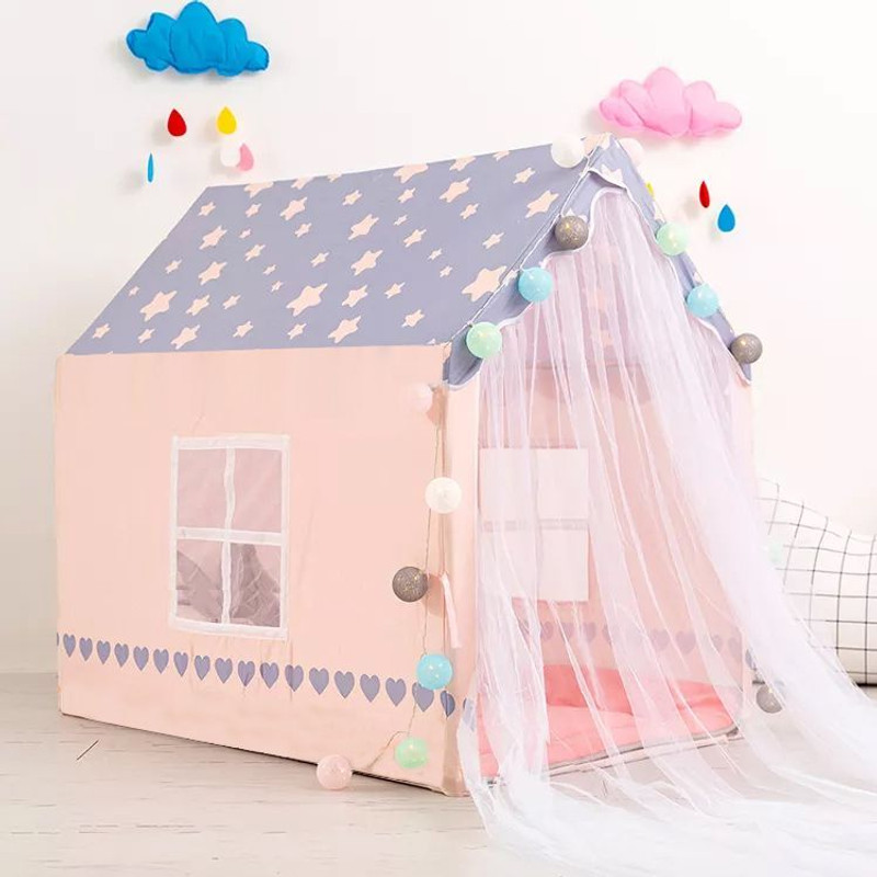 MAYRAENTERPRISE Pricess Net lightweight attractive tent house for kids(Multicolor)