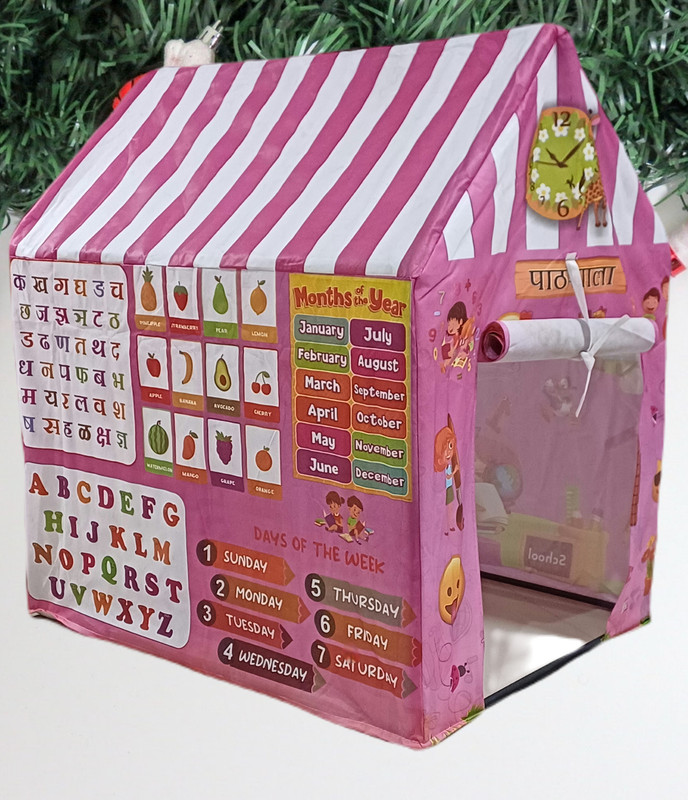 BHVMEY Kids Learning and Education tent house for baby boys and girls(Pink)
