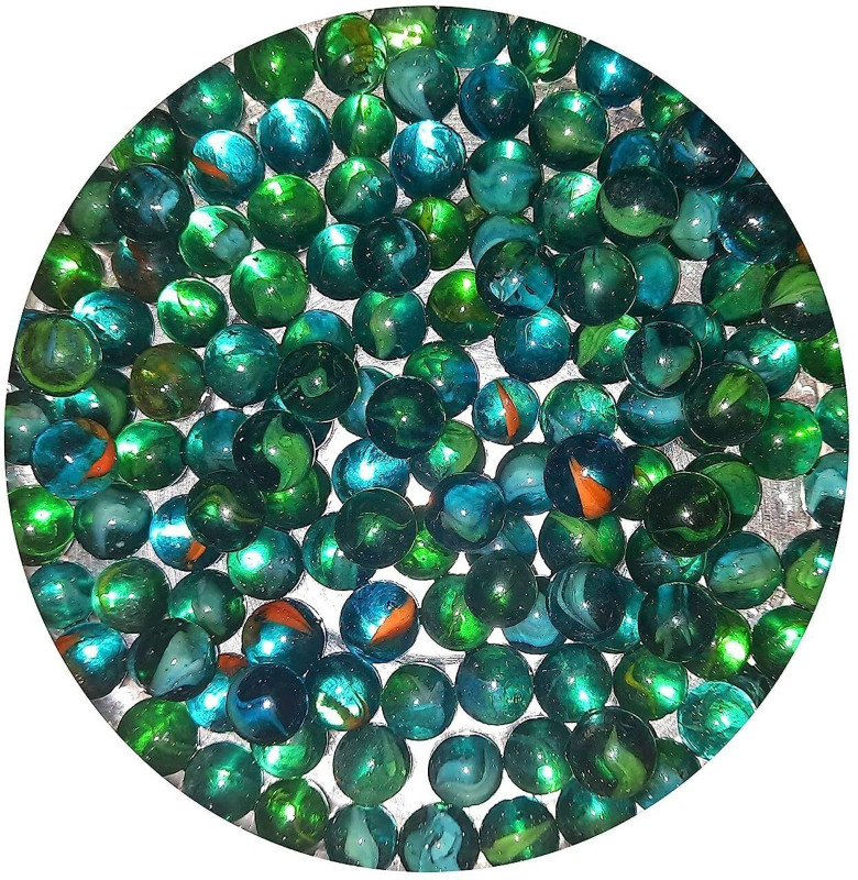 PMW 100 pcs Playing Marble Kanche Goli Traditional Indian Game Outdoor Game for Kids(Multicolor, Multicolor)