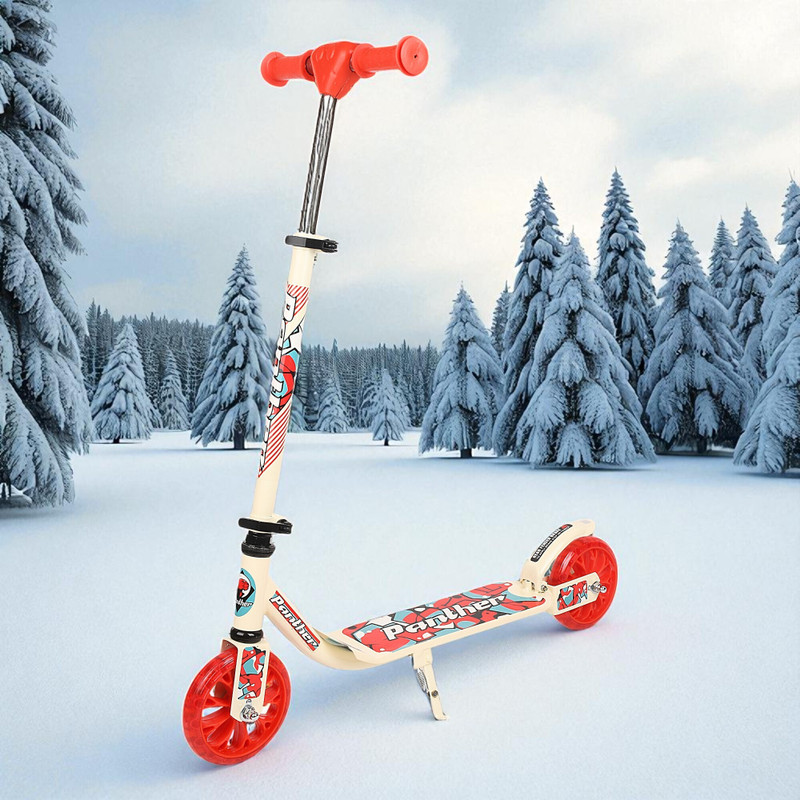 SPEEDFOX Adjustable handle scooter for kids & adult with steel base quality,bearing wheel(Red)