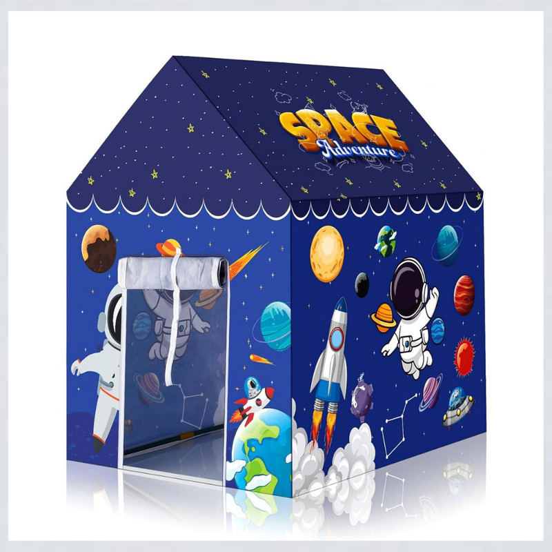 Mintorsi Kids Space Theme Tent House for 10 Years Old Girls & Boys Tent House _(TN34)(Blue)