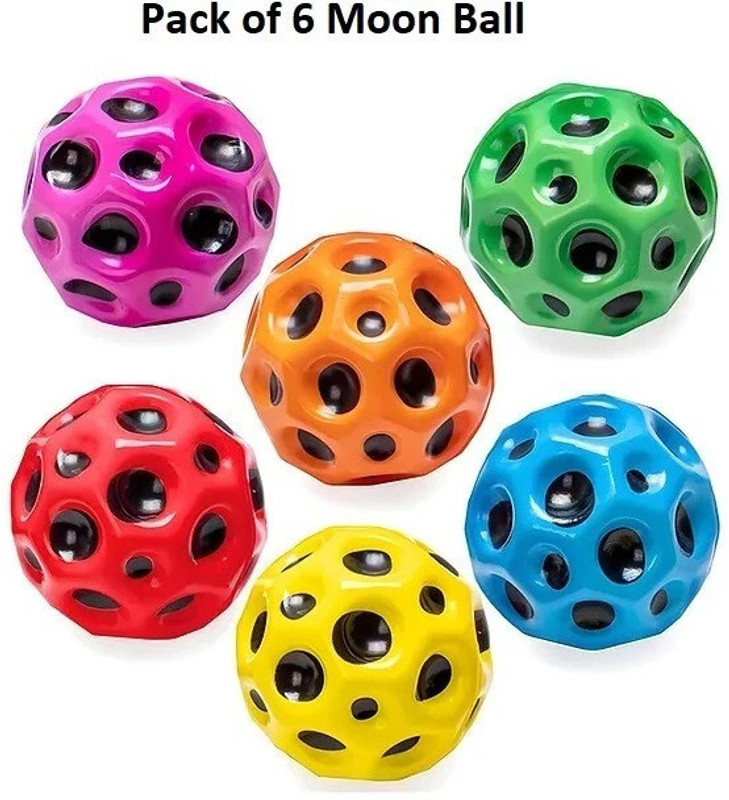 V Enterprises Moon Ball for Kids, Boys, Girls with Rubber(Green)
