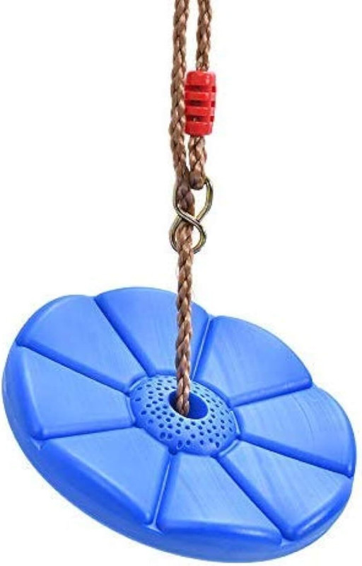 HOP N PLAY Monkey Disc Swing 6.4 ft Swing, Height Adjustable, Heavy-Duty for Kids & Adults(Yellow)