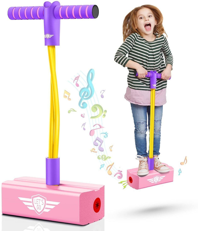 TOOBIL Pogo Jumper Fun and Safe Pogo Stick for Kids(Multicolor)