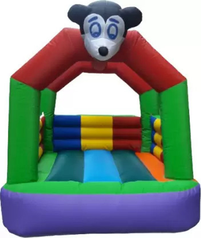 Step Over Inflatable mickey mouse bouncy(Multicolor)
