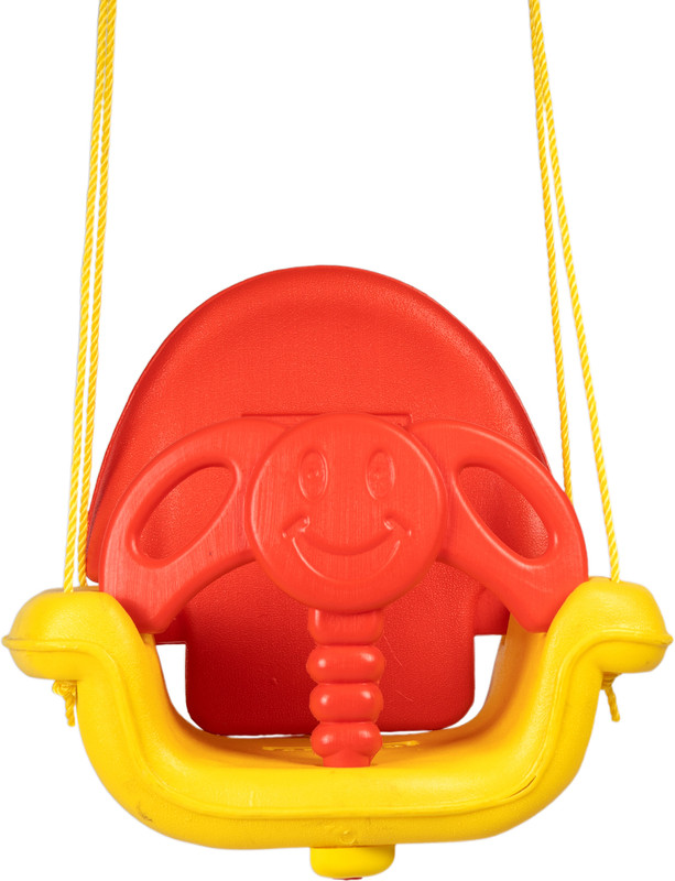 Toy Plus Baby Swing for Kids | Comfortable & Safe Indoor Outdoor Swing Seat(Red, Yellow)