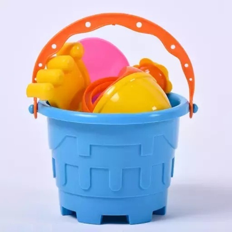Ruffo Sand Play Toy Set for Children – Beach Bucket, Shovel, Rake and Shapes