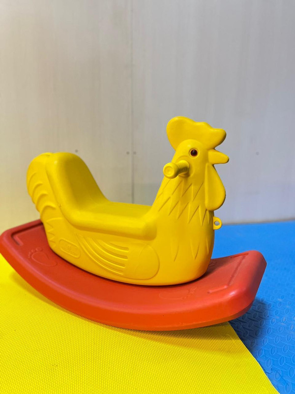 FIBRECRAFTS INDIA Plastic Ride-On Hen Rocker for Kids | Indoor & Outdoor Rocking Toy(Yellow)