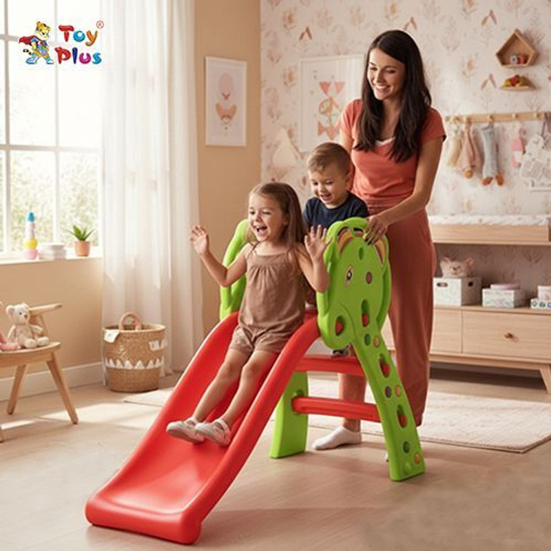 Toy Plus Kids Elephant Slide Indoor Outdoor Toddler Playset Ladder Toy(Multicolor)
