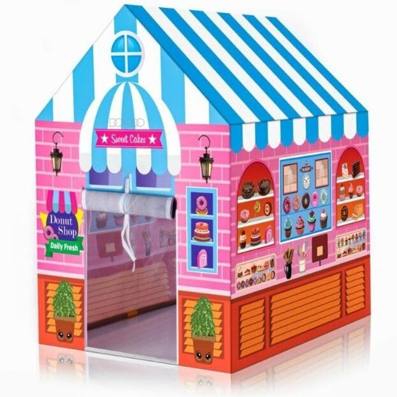 BHAVY SALES Tent house toys for boys and girls (Big size) (Pink)(Multicolor)