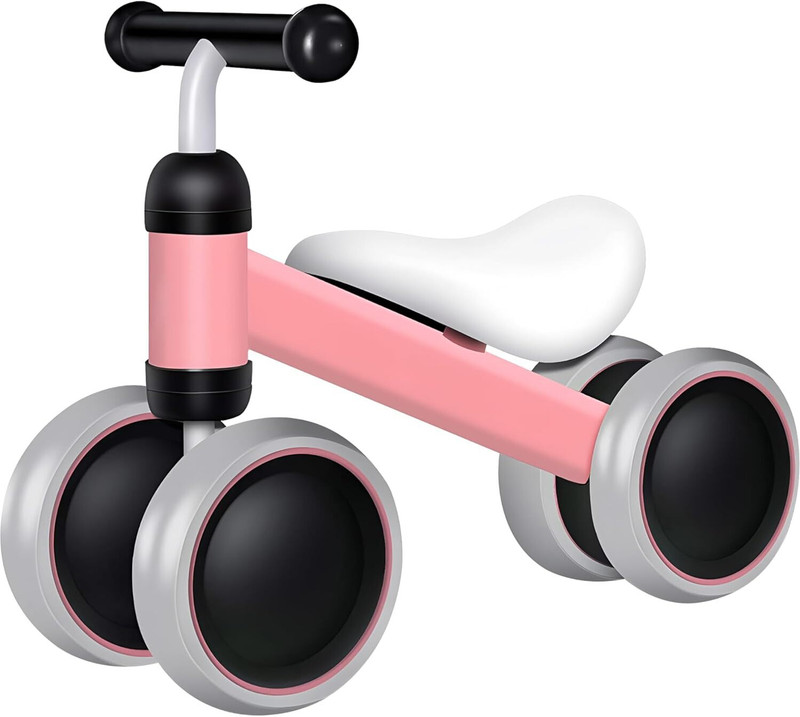 Keekos Foldable 3 wheel scooter For baby girl and baby boyKids Ride On Leg Push Scooter(Pink, Grey)