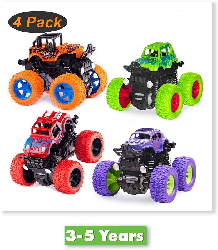 CLICKEDIA Toy-Monster Truck-Pack of 4(Multicolor)