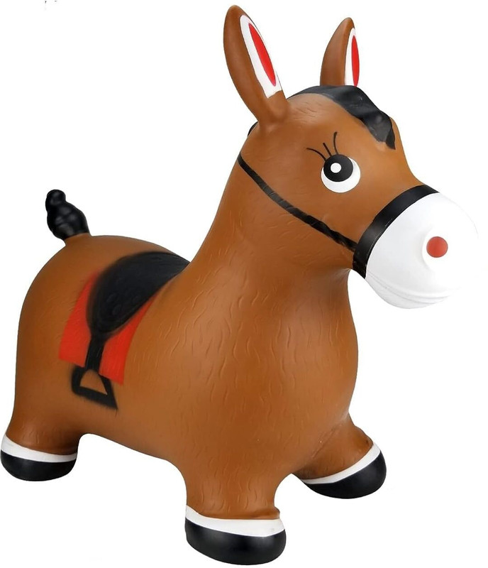 JEMICA Horse Hopper Toys, Toddlers Bouncing Farm Animals, Inflatable Jumping(Multicolor)