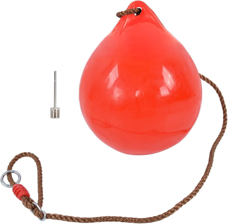 HOP N PLAY Hanging Adjustable and Inflatable Heavy Duty Round BallSwing (Colour Maybe Vary)(Multicolor)