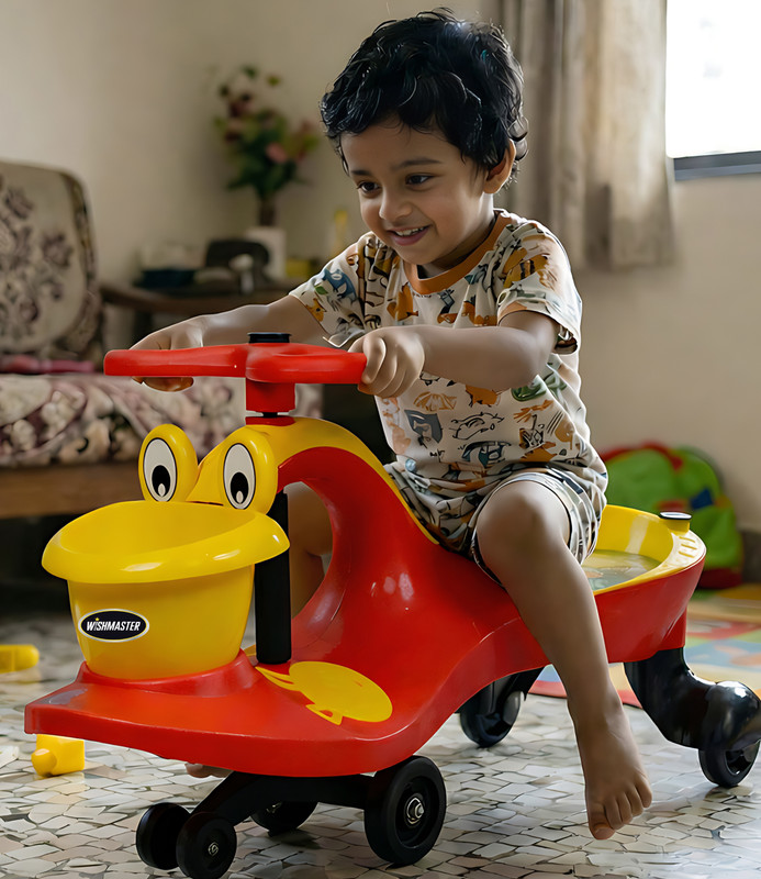 Wishmaster Swing Magic Panda Twister Ride-On, Non-Battery Operated Rideons & Wagons Non Battery Operated Ride On(Red, Yellow)