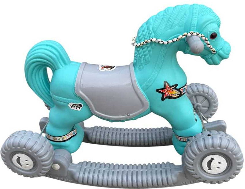 Fuddu Toy Baby Horse Rider and Rocker Engaging Boy-Girl Unisex Playtime(Pink, Grey)