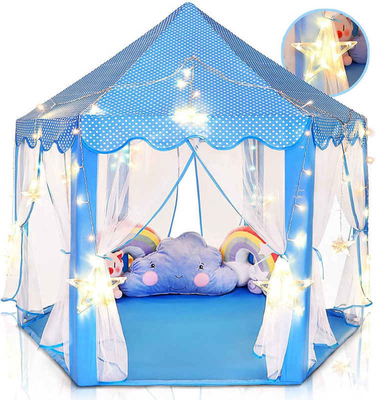 JMdSports Princess Castle tent House For Kids .( With Out Led light)(Multicolor)