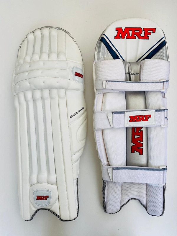 MRFPAD M.R.F OPENER TEST LEG GAURD Youth (36 - 38 cm) Batting Pad(White, Compact For right Handed Batsman)