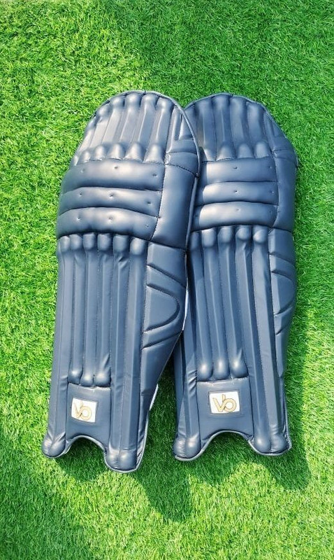 Vijay Bhava Sports Premium Cricket Batting Pads with High-Impact Protection | Lightweight & Durable Youth (36 - 38 cm) Batting Pad(Blue, Compact For right Handed Batsman)