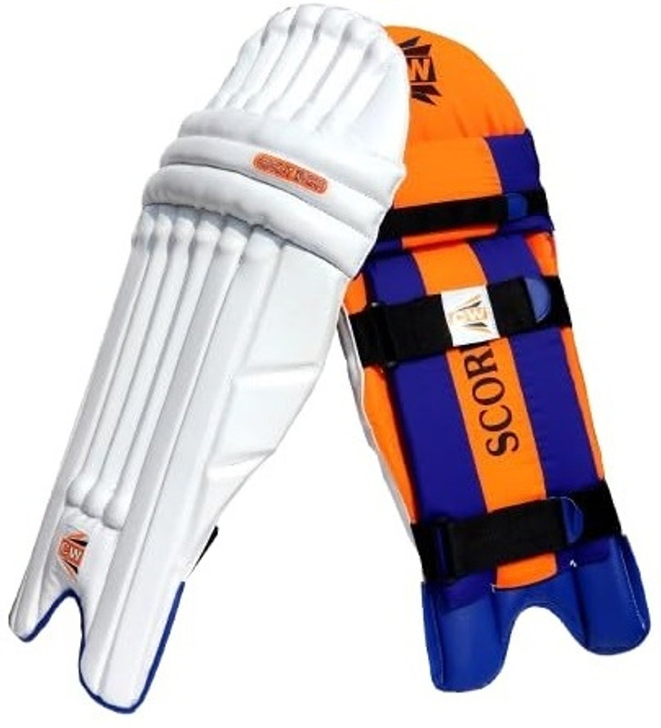 CW Scorer Batting Pads Cricket Protective Gear Professional Leg Guards Lightweight Boys (32 - 35 cm) Batting Pad(White, Orange, Both)