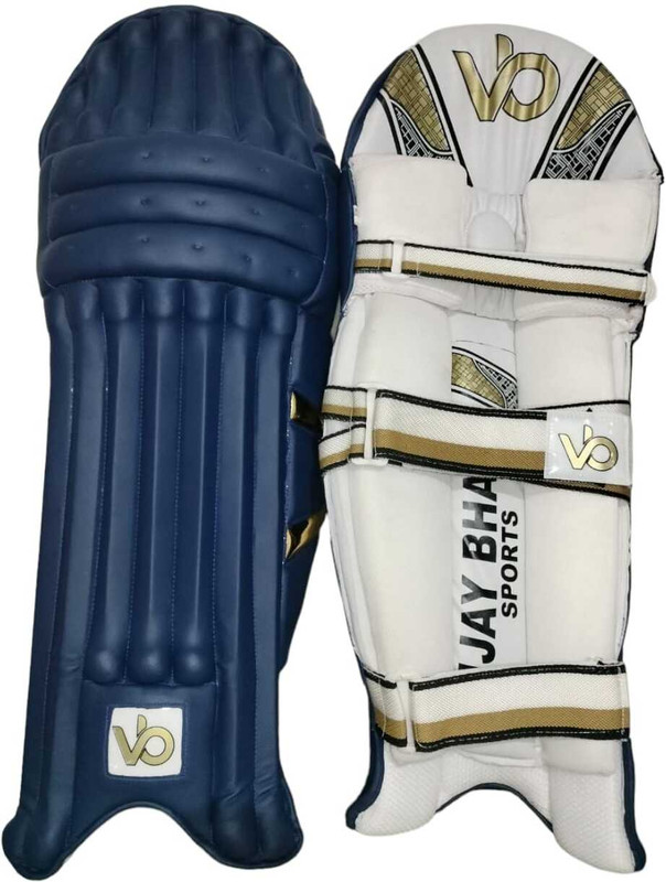 Vijay Bhava Sports Cricket Batting Pad for Right Handed Batsman, Large, Blue Men's (39 - 43 cm) Batting Pad(Blue, White, Mans)