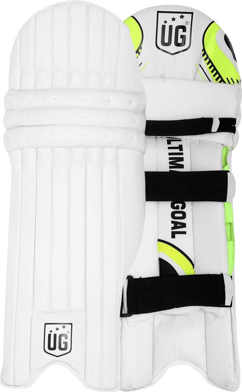 UG SPORTS Club Cricket Legguard Youth (36 - 38 cm) Batting Pad(White, Youth)