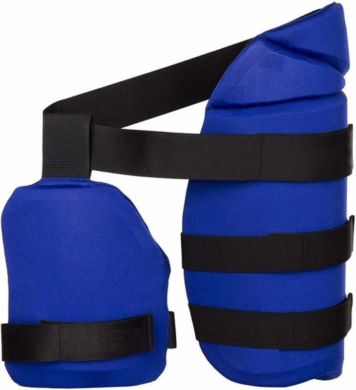 SKYSURFIG ENTERPRISES Cricket Thigh Pad Right hand Boys (32 - 35 cm) Batting Pad(Blue, right handed, Ambidextrous)