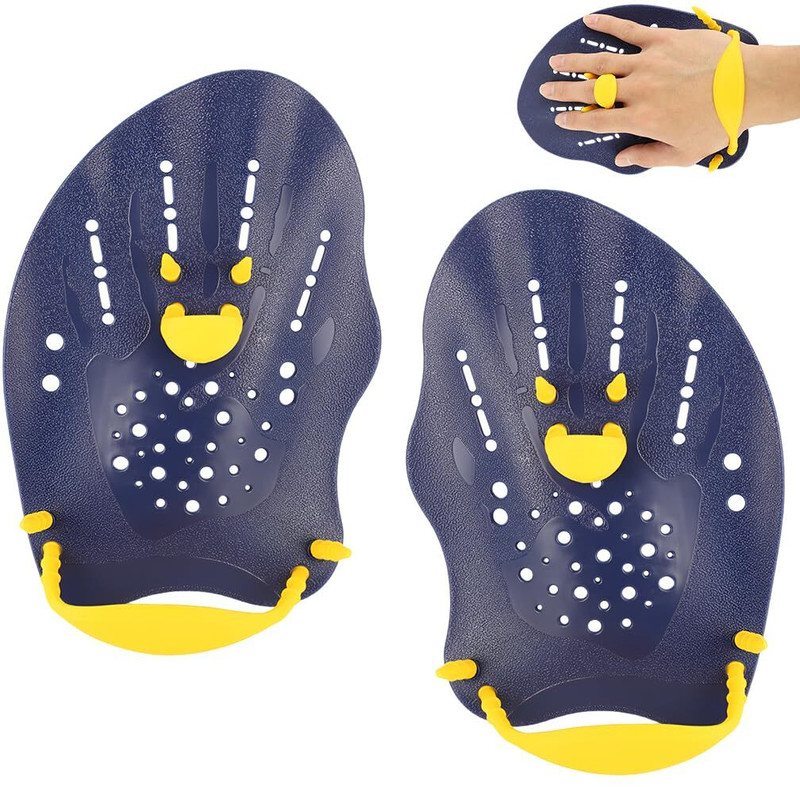 gustave Swim Training Paddles Adjustable Hand Fins for Technique and Strength Hand Paddles(Beige)