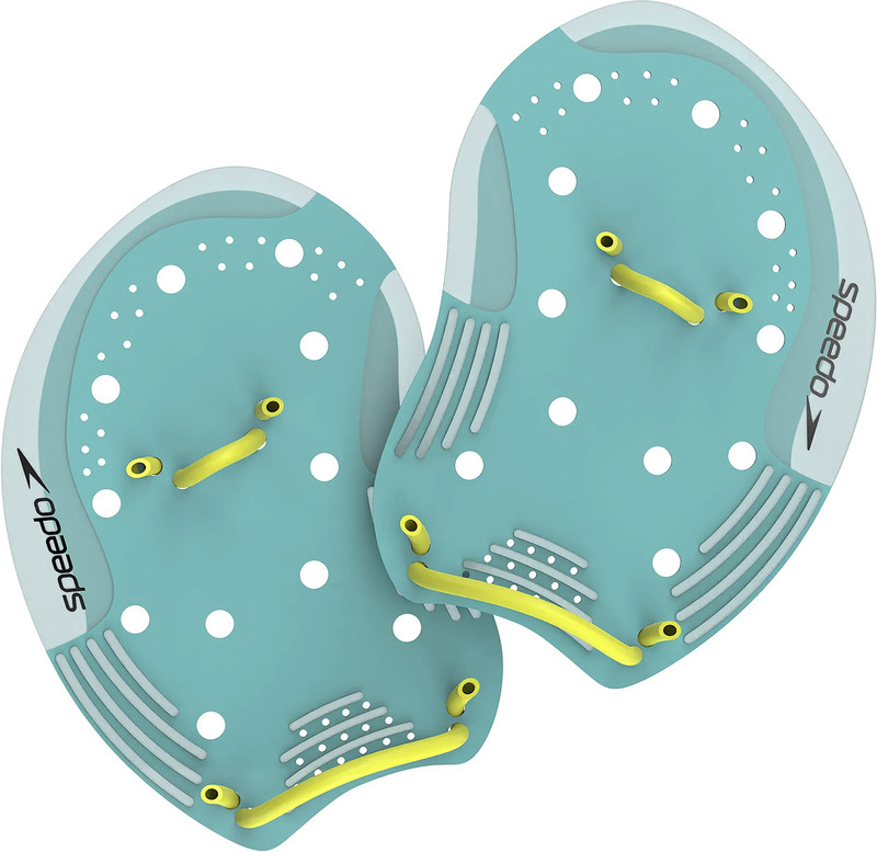 SPEEDO Unisex Adult Tech Paddle Training Aid ( Size S-M) Hand Paddles(Blue)