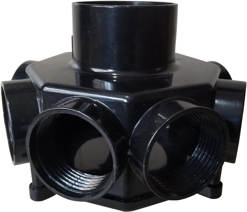 Wateretchsystem Swimming Pool Filter Hub Hub Suitable for 800-1200 Dia Filter Finger Paddles(Black)
