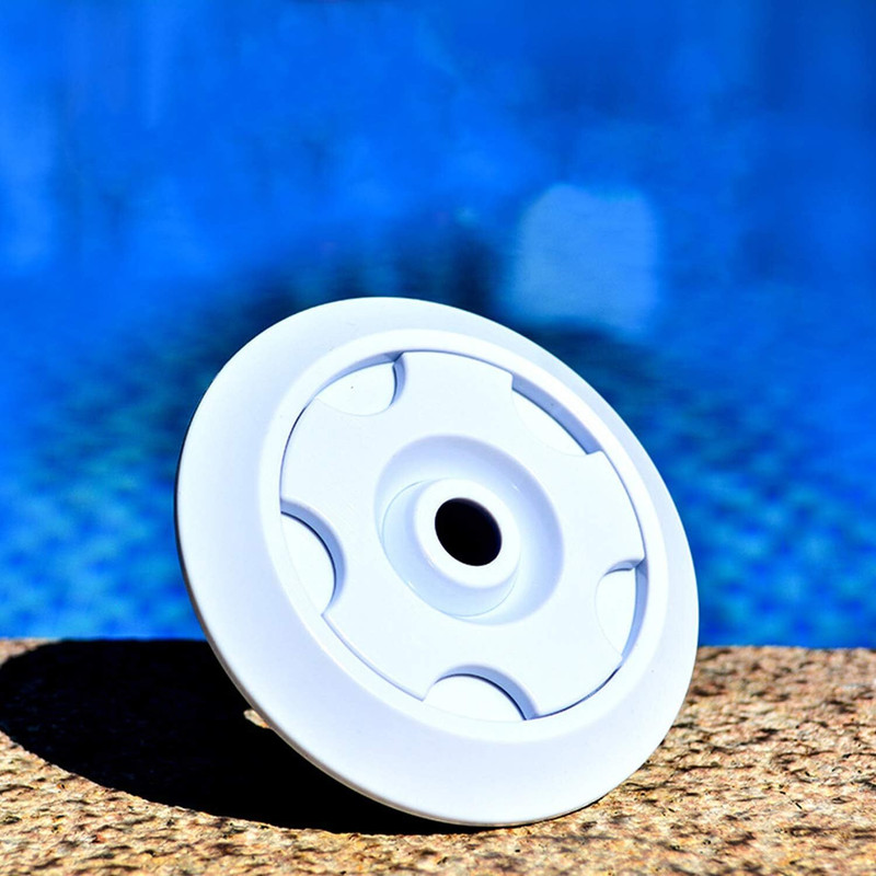 Wateretchsystem Swimming Pool Inlet Nozzle, Pushable 56mm inlet nozzle, ABS material Finger Paddles(White)