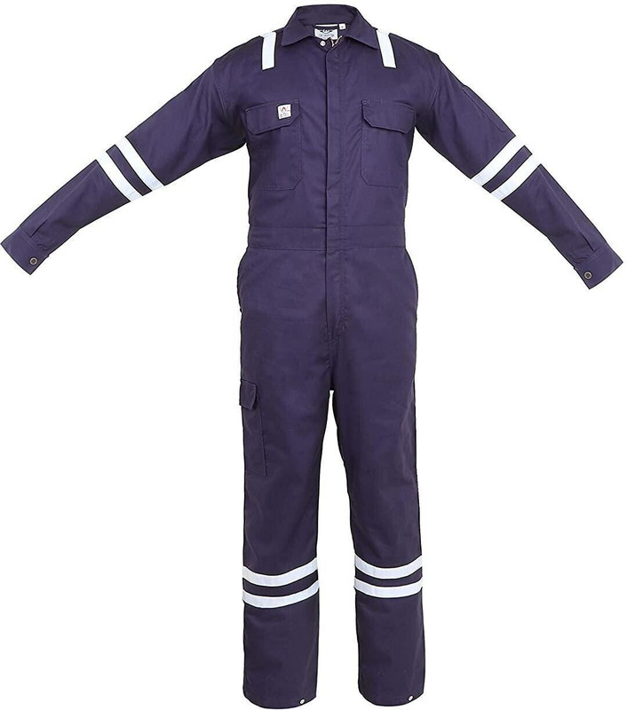 Club Twenty One FR High Visibility Pyrovatex Treated Coverall Industrial Workwear Boiler Suit Paint Coverall(S)