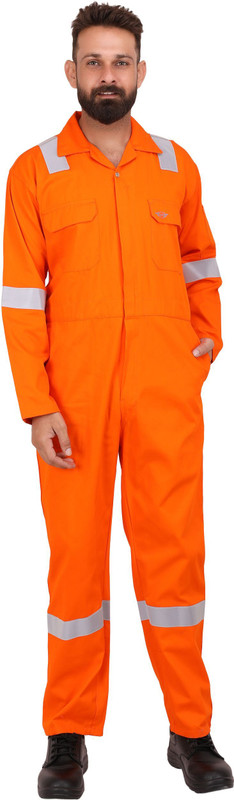 Club Twenty One Workwear Cotton Workwear Coverall Navy Industrial Reflective Tape Boiler Suit Paint Coverall(M)