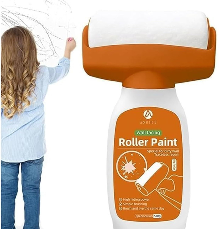 VRUSTEE Wall Repair Paint Roller Wall Repair Paint Roller – Crack Filling & Wall Patch Tool Paint Roller(Pack of 1)
