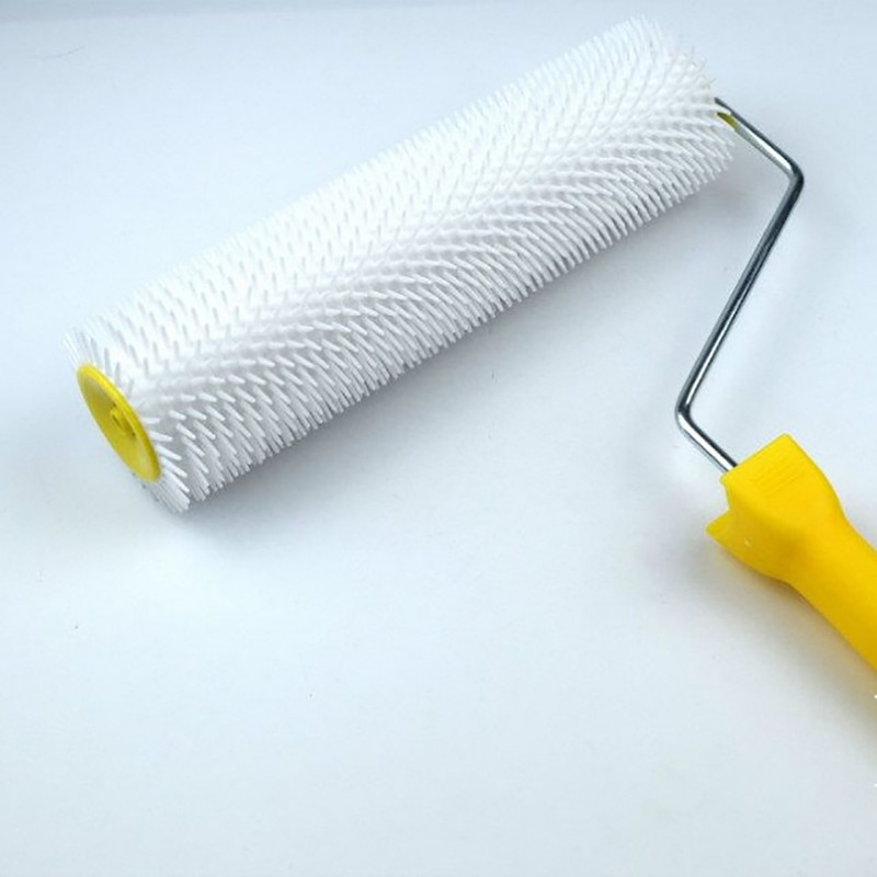 DECORNOWRDM DECORNOW NYLON BASED EPOXY Spike Roller with handle (9 Inch ; White). SPIKE ROLLER Paint Roller(Pack of 1)