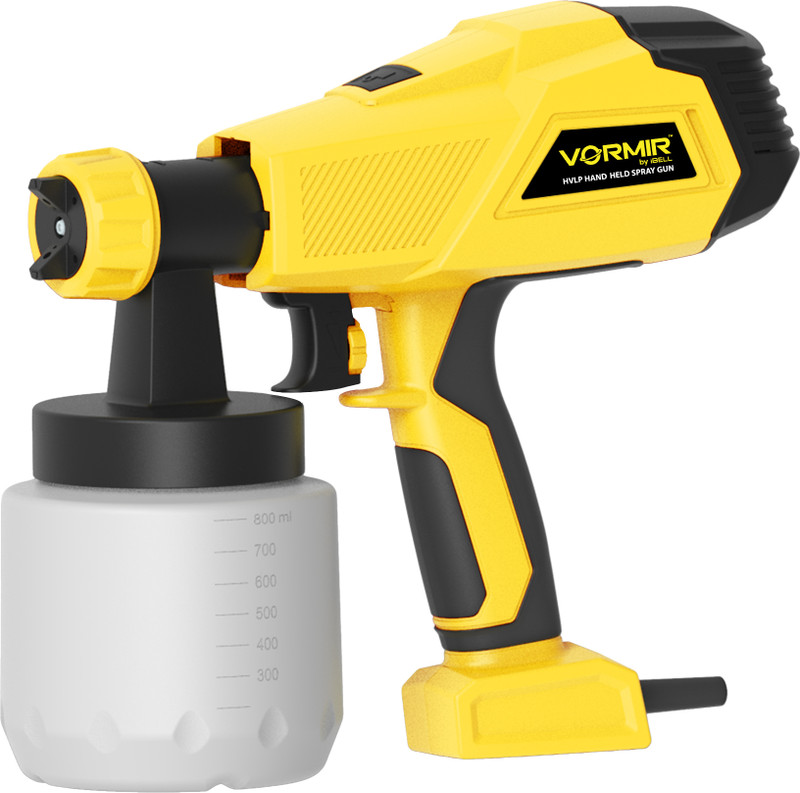 iBELL VORMIR VR SG45-25 Hvlp Paint Sprayer VR SG45-25, 450W, Copper Armature, Paint Reservoir 800Ml HVLP Sprayer(Yellow, Black)