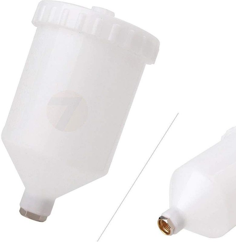 TAG SKY Japanese Gravity Spray Gun Cup 600ml Heavy Duty Long Life For HVLP Sprayer(White)