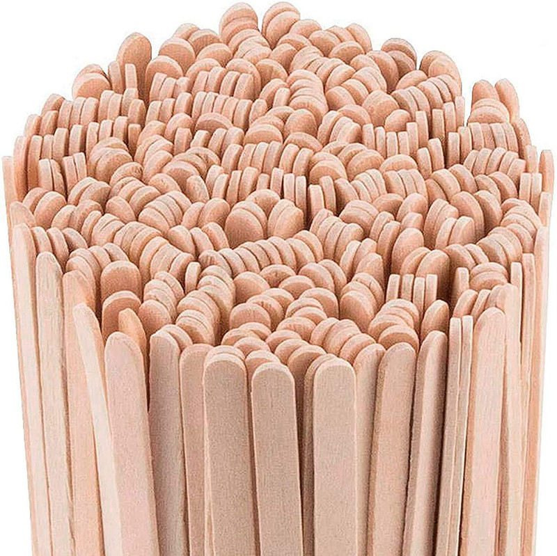 Khaana Packaging 140mm, 500 Coffee Stirr Sticks | Wooden Mixing Stick for Coffee & Instant Drinks Wooden 14 cm Stirrer(Beige Pack of 500)