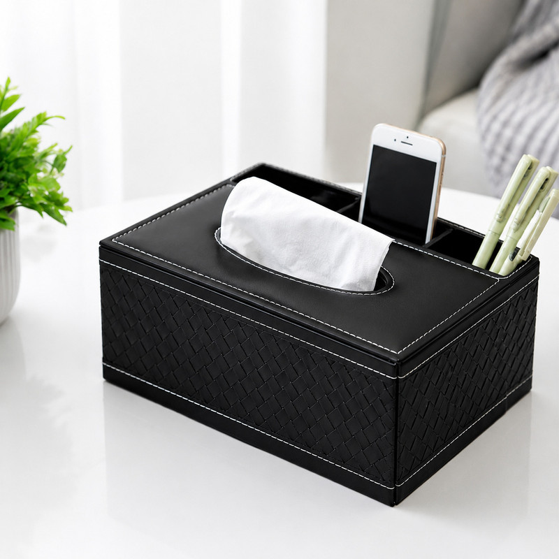 SIPFETCH Multipurpose Tissue Box Organizer Multipurpose Tissue Box Organizer Paper Dispenser