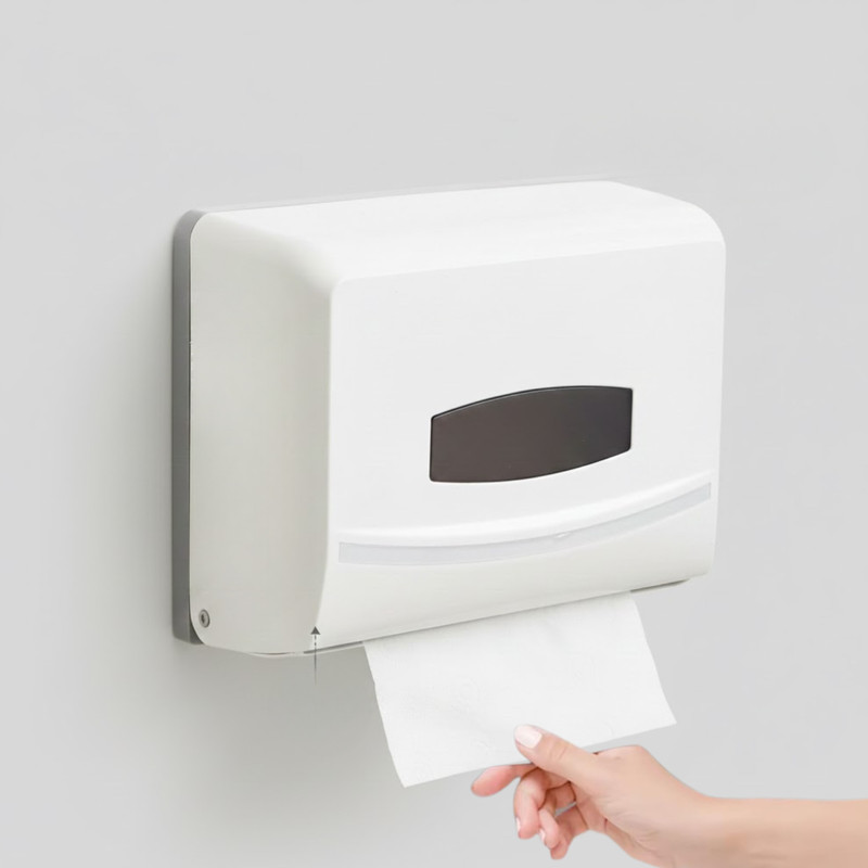 Woreek 5060 Wall Mounted ABS Tissue Paper Dispenser V /N Fold/M Fold Hand Towel Dispenser Paper Dispenser