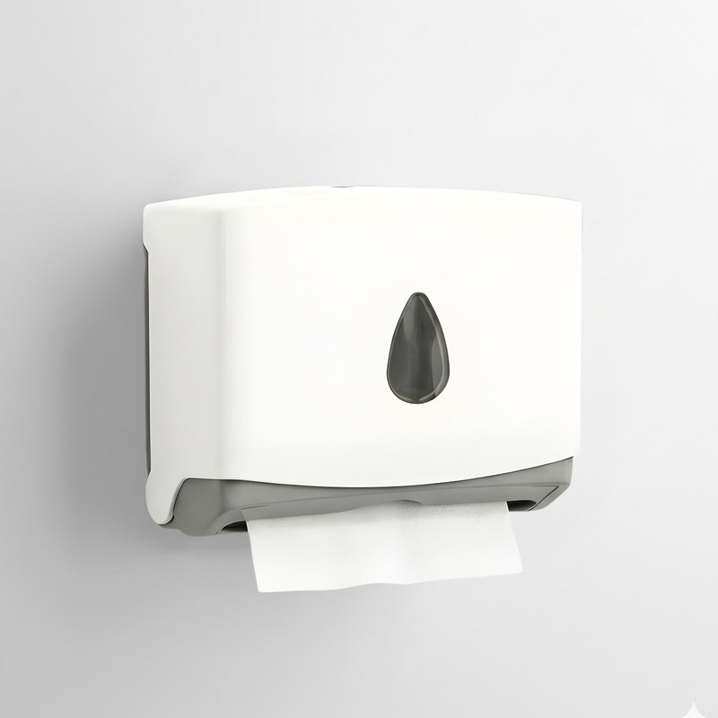 WOGTIX Paper Towel Holder Wall Mounted Tissue Paper Dispenser ABS Plastic V/N/M Towels Bathroom Kitchen Paper Dispenser