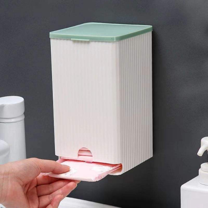 WOGTIX Sanitary Napkin Dispenser Sanitary Pads Holder for 25-30 Pads Sanitary Napkin Holder for Bathroom, Home Paper Dispenser