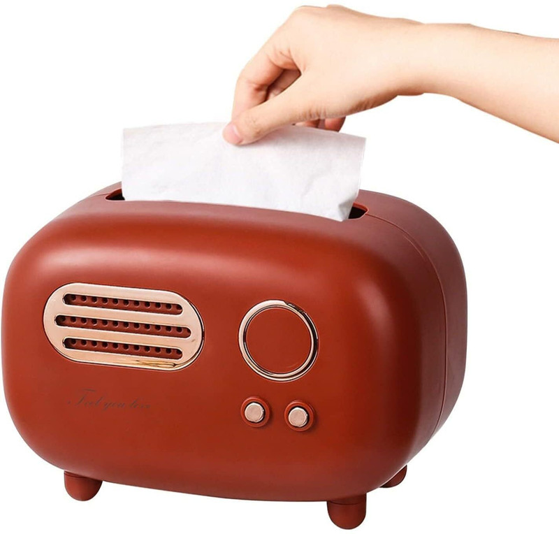 KAUMODAKI Retro Radio Tissue Box Holder 1897 Paper Dispenser