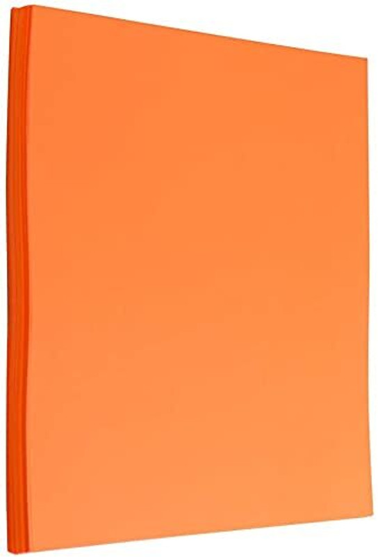 Freedy A4 Sheets Double Sided Colored Origami Folding School, Office Stationery 40 pcs orange Color Sheets (180-240 GSM) Copy Printing Papers A4 180 gsm Photo Paper(Set of 1, Orange)