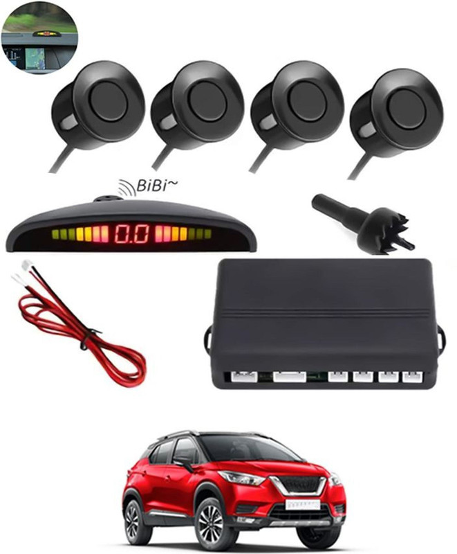 Sbgstore Multi Universal 4 Black Reverse Parking Sensor-AF25A9 Multi Universal 4 Black Reverse Parking Sensor-AF25A9 Parking Sensor(Ultrasonic Systems)