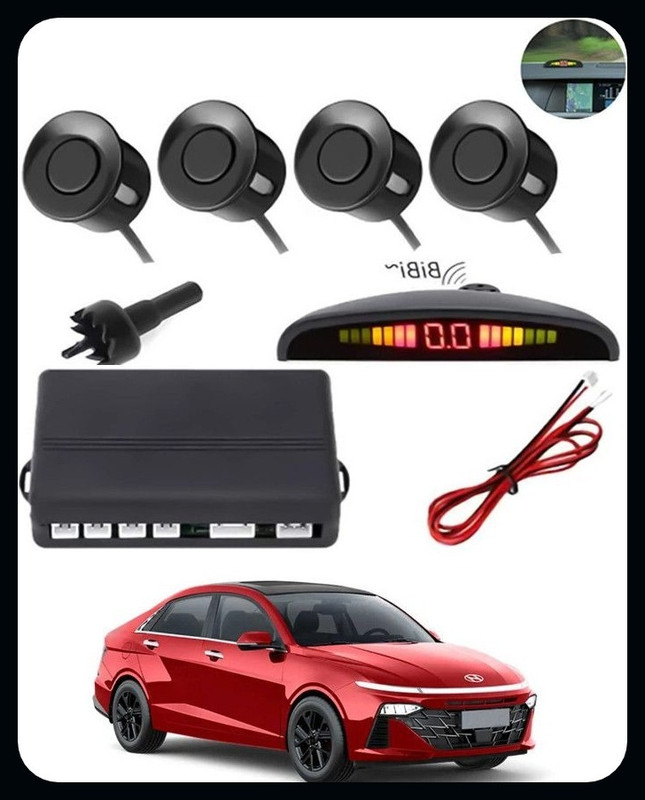 sb global Universal 4 Black Reverse Parking Sensor-AP25A563 Universal 4 Black Reverse Parking Sensor-AP25A563 Parking Sensor(Ultrasonic Systems)