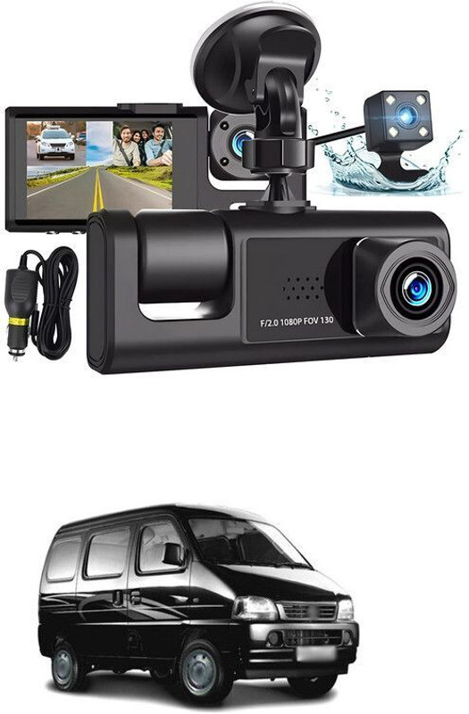 GONAMA Universal Dash Cam 3 Channel Front and Rear Inside Dash Camera for Cars SG174 Universal Dash Cam 3 Channel Front and Rear Inside Dash Camera for Cars SG174 Parking Sensor(Ultrasonic Systems)