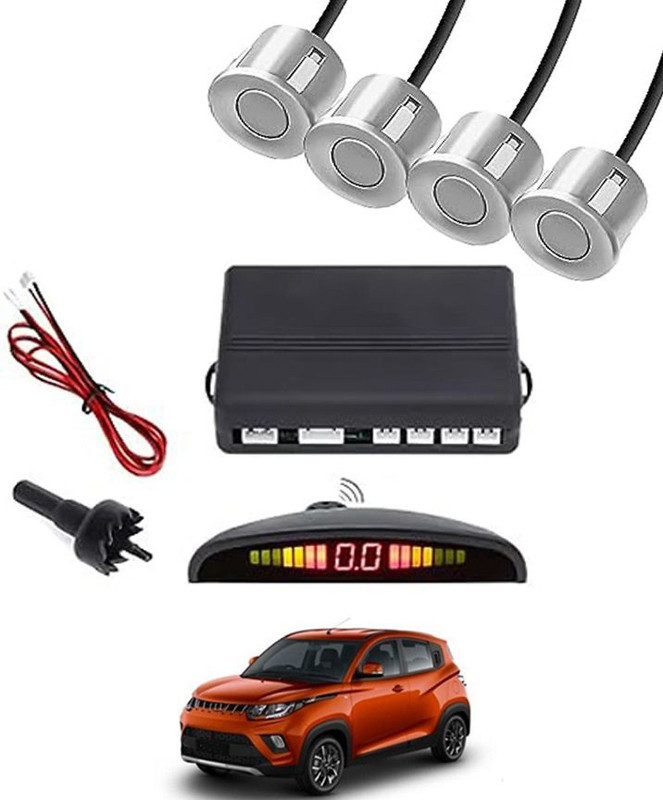 motobridge Universal 4 Silver Reverse Parking Sensor-AF25A368 Universal 4 Silver Reverse Parking Sensor-AF25A368 Parking Sensor(Ultrasonic Systems)